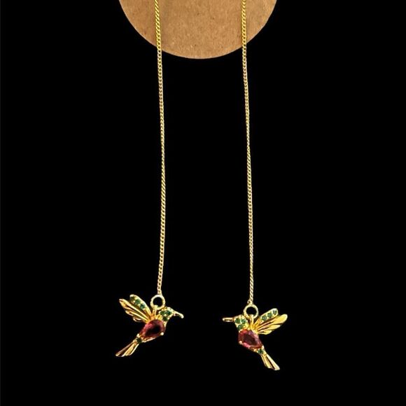 Hummingbird Fashion Jewelry Earrings - Picture 1 of 3